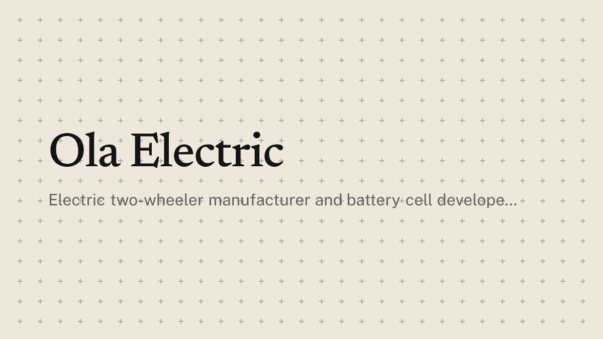Illustration for: Ola Electric shares drop up to 7.6% after Goldman Sachs downgrade
